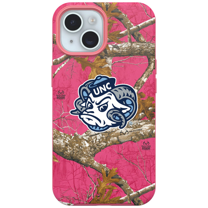RealTree OtterBox Phone case with UNC Tar Heels Primary Logo