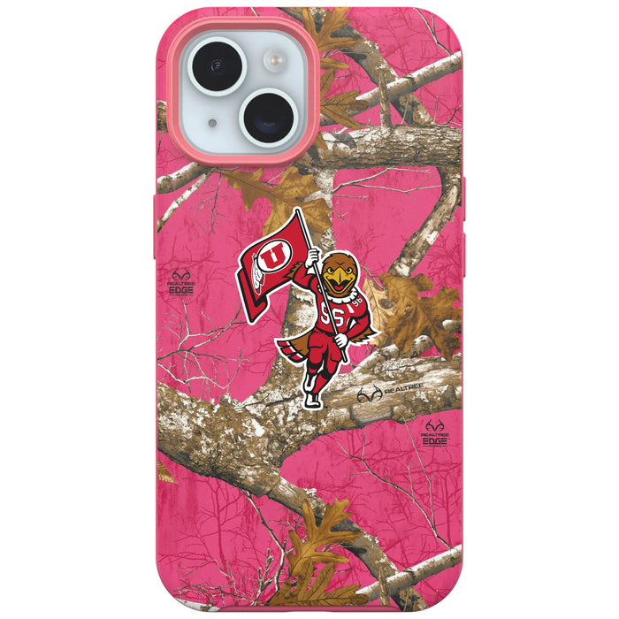 RealTree OtterBox Phone case with Utah Utes Primary Logo