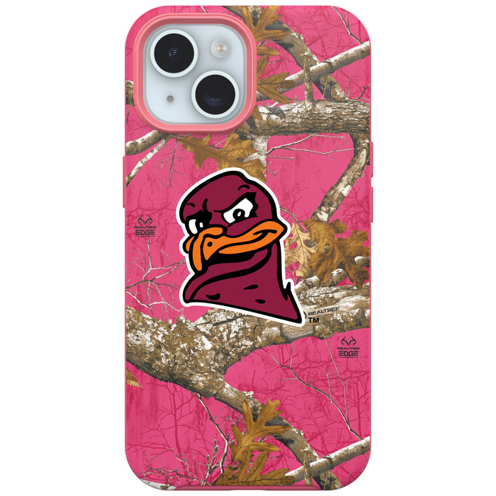 RealTree OtterBox Phone case with Virginia Tech Hokies Primary Logo