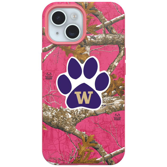 RealTree OtterBox Phone case with Washington Huskies Primary Logo