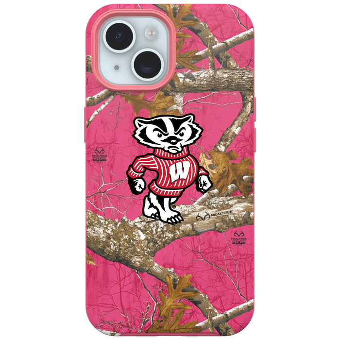 RealTree OtterBox Phone case with Wisconsin Badgers Primary Logo