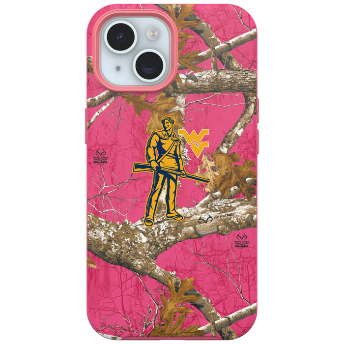 RealTree OtterBox Phone case with West Virginia Mountaineers Primary Logo