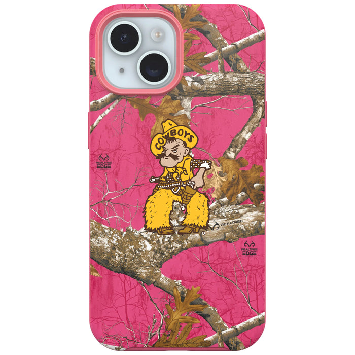 RealTree OtterBox Phone case with Wyoming Cowboys Primary Logo
