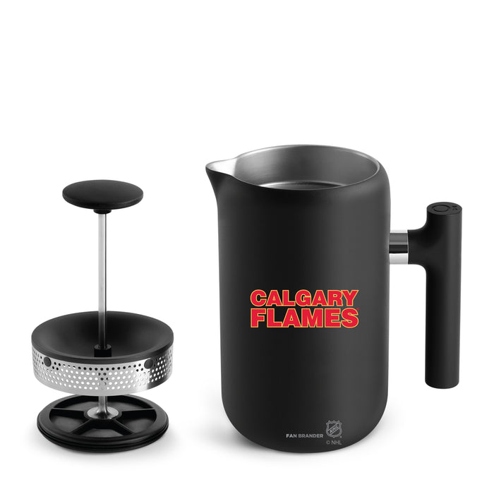 Fellow Clara French Press Calgary Flames Logos