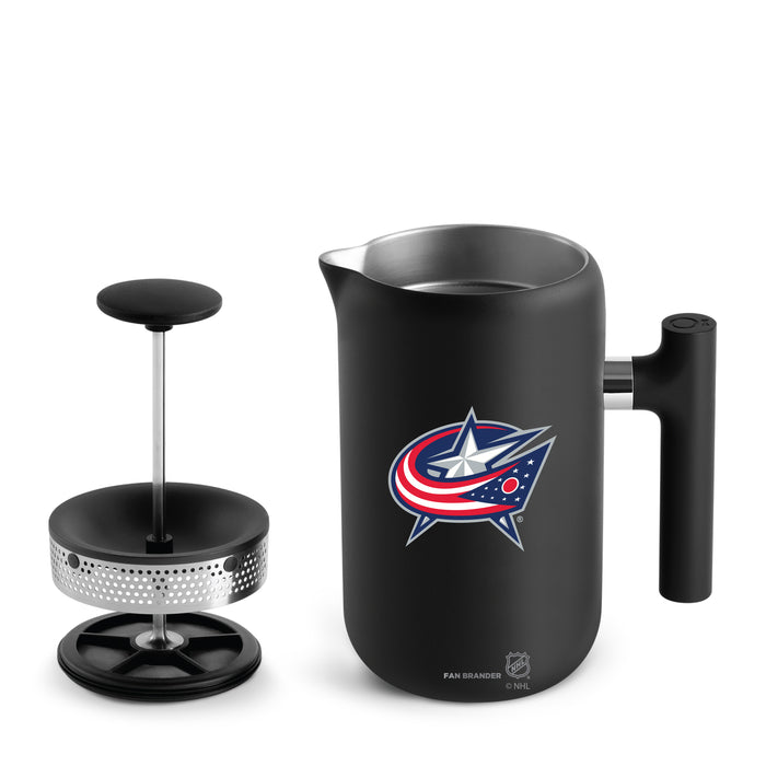 Fellow Clara French Press Columbus Blue Jackets Logos