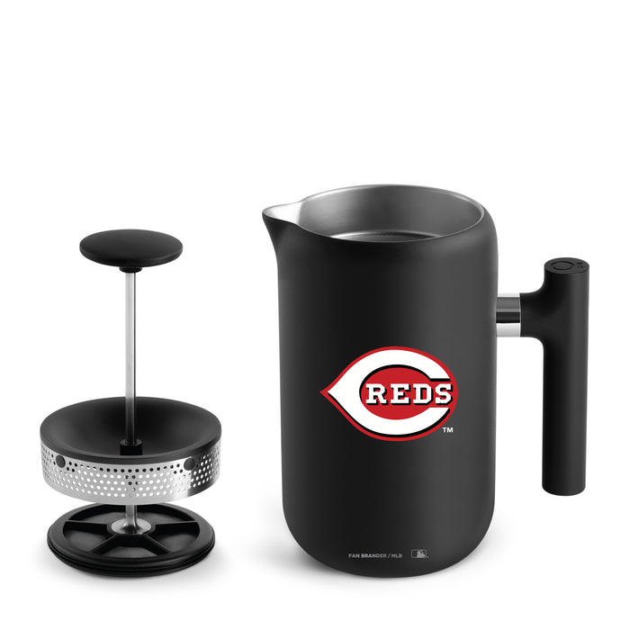 Fellow Clara French Press Cincinnati Reds Logos