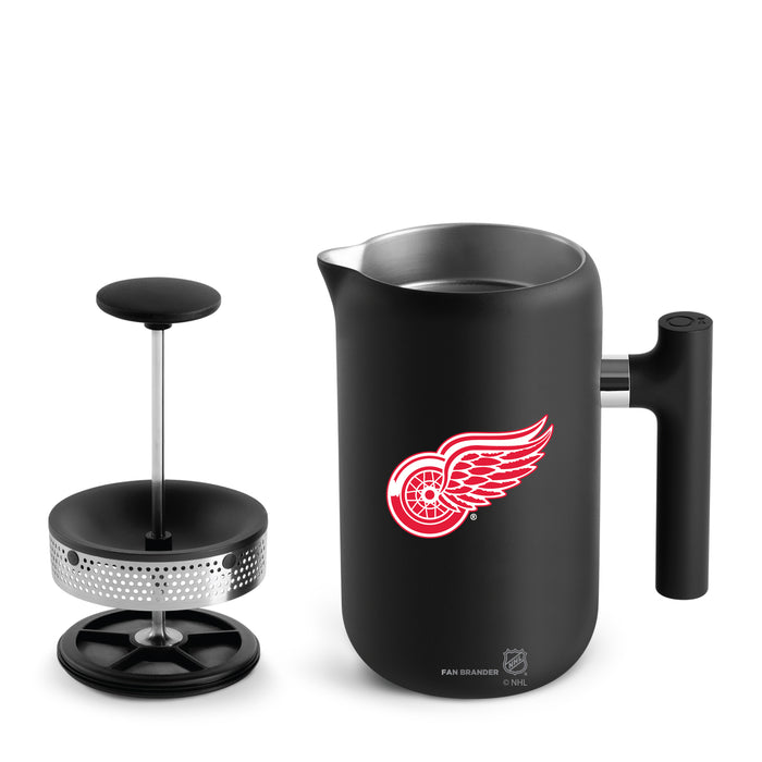 Fellow Clara French Press Detroit Red Wings Logos