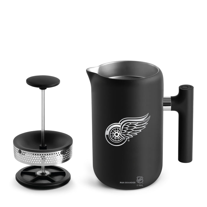 Fellow Clara French Press Detroit Red Wings Logos