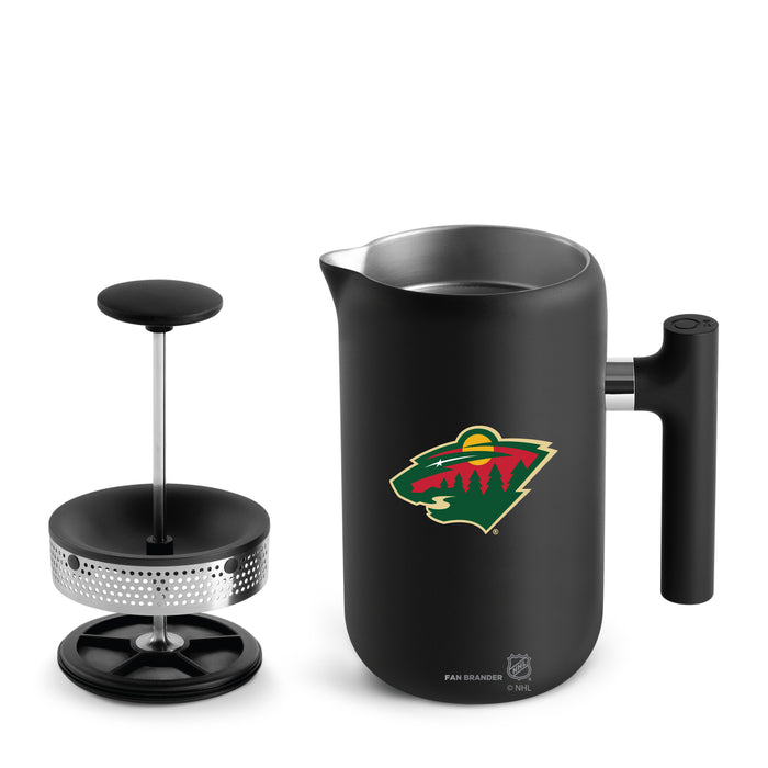 Fellow Clara French Press Minnesota Wild Logos