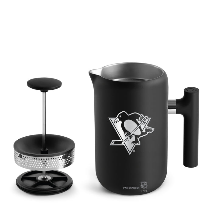 Fellow Clara French Press Pittsburgh Penguins Logos