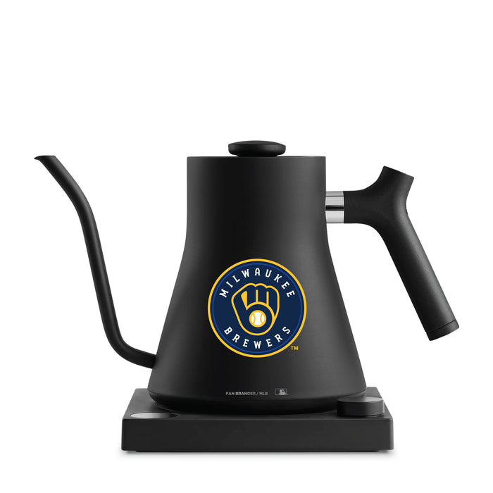 Fellow Electric Kettle with Milwaukee Brewers Logos