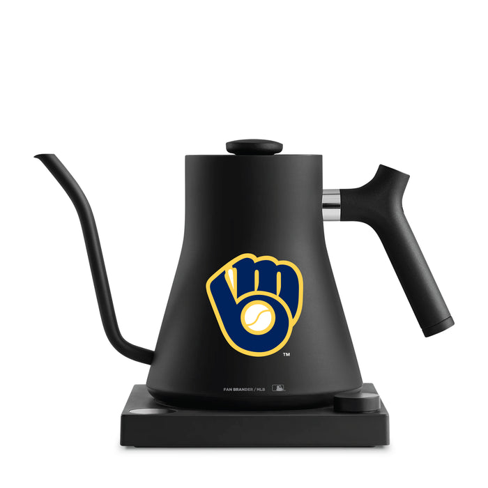 Fellow Electric Kettle with Milwaukee Brewers Logos