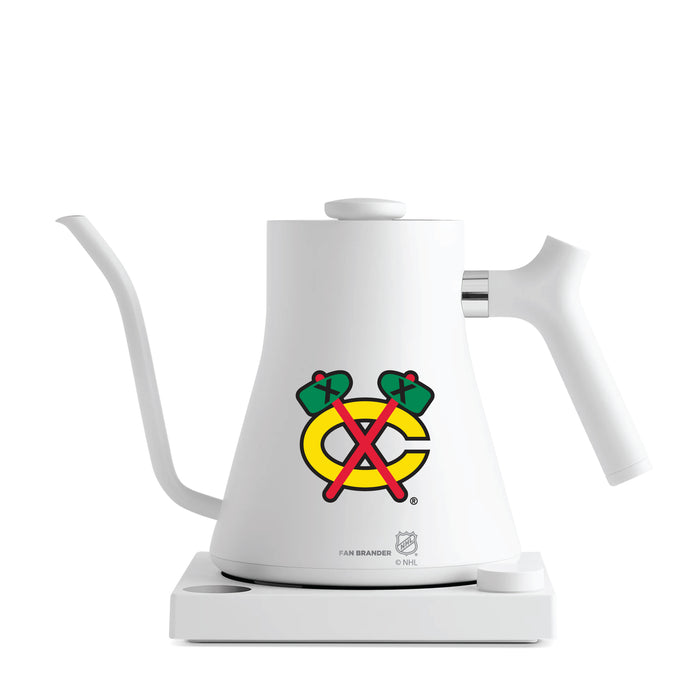 Fellow Electric Kettle with Chicago Blackhawks Logos