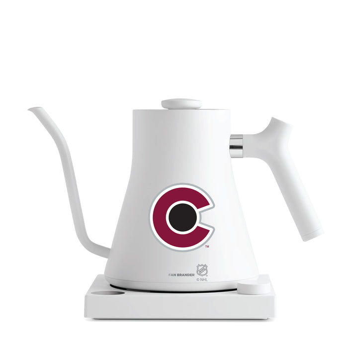 Fellow Electric Kettle with Colorado Avalanche Logos