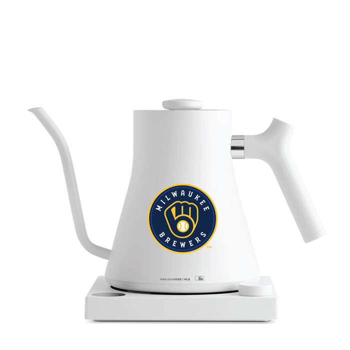 Fellow Electric Kettle with Milwaukee Brewers Logos