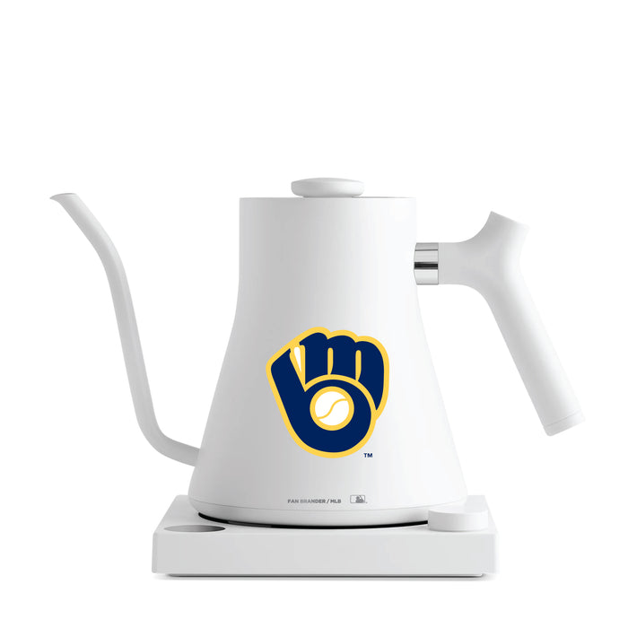 Fellow Electric Kettle with Milwaukee Brewers Logos