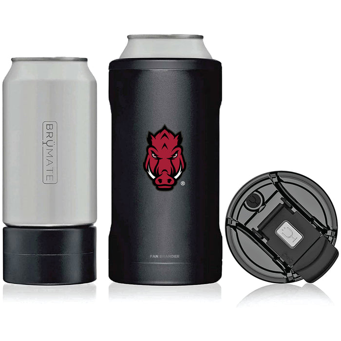 BruMate Hopsulator Trio 3-in-1 Insulated Can Cooler with Arkansas Razorbacks Secondary Logo