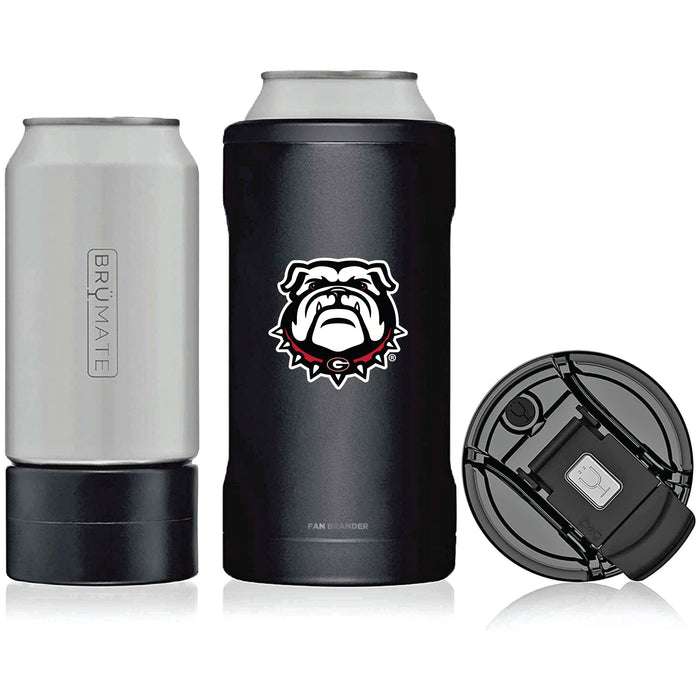 BruMate Hopsulator Trio 3-in-1 Insulated Can Cooler with Georgia Bulldogs Secondary Logo