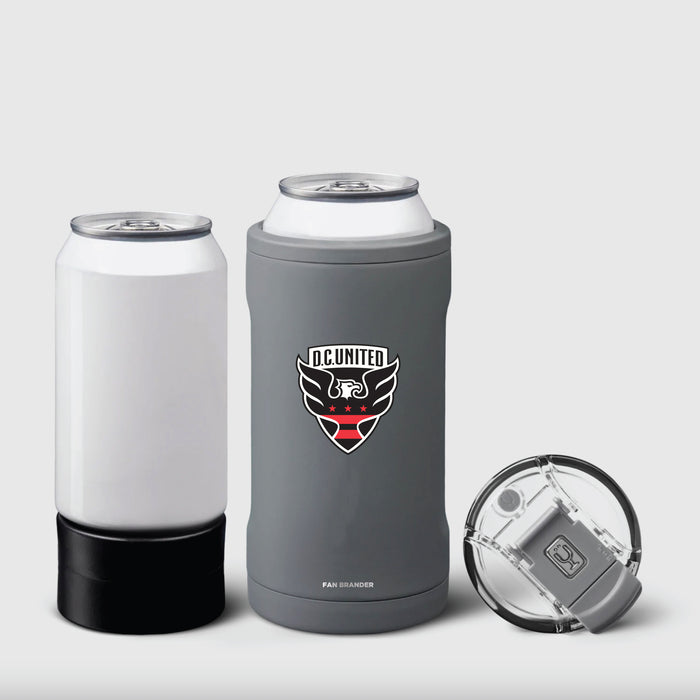 BruMate Hopsulator Trio 3-in-1 Insulated Can Cooler with D.C. United Primary Logo