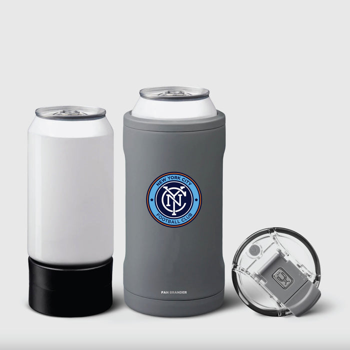 BruMate Hopsulator Trio 3-in-1 Insulated Can Cooler with New York City FC Primary Logo