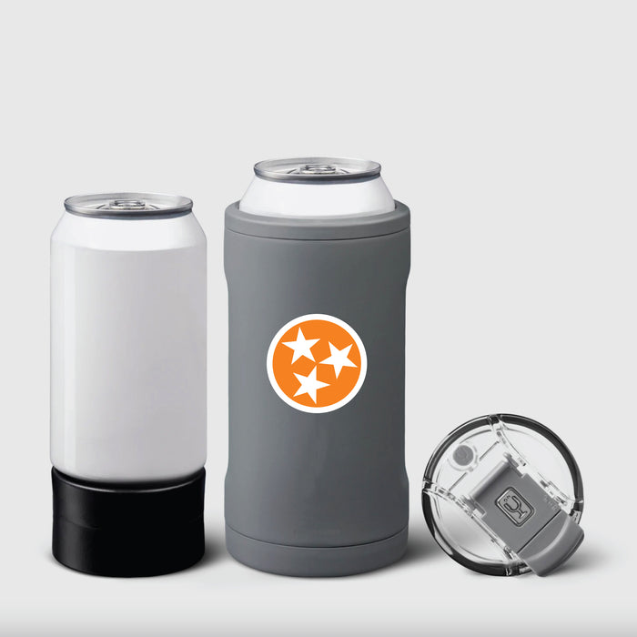 BruMate Hopsulator Trio 3-in-1 Insulated Can Cooler with Tennessee Vols Tennessee Triple Star