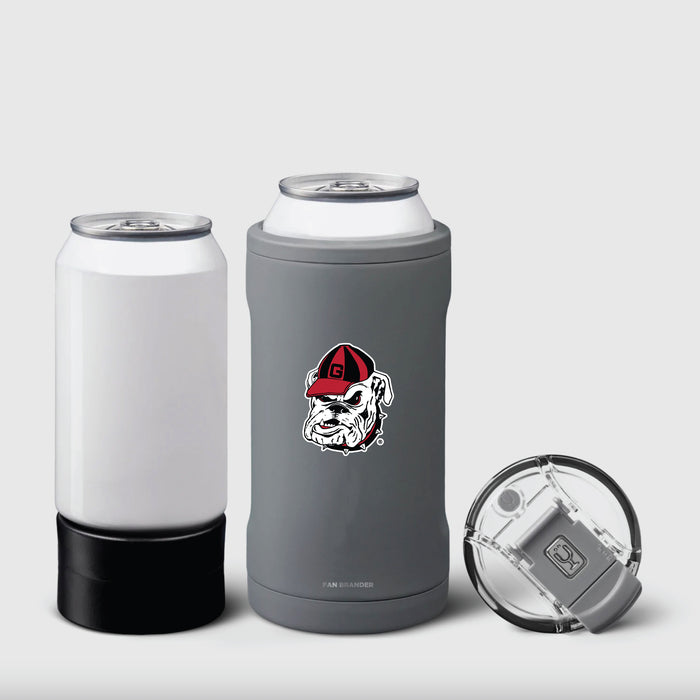 BruMate Hopsulator Trio 3-in-1 Insulated Can Cooler with Georgia Bulldogs Georgia Bulldog