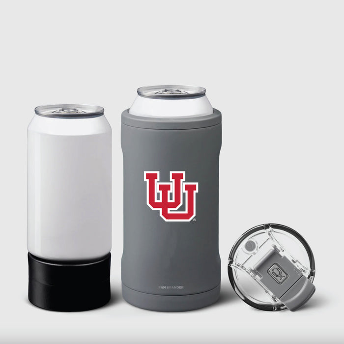 BruMate Hopsulator Trio 3-in-1 Insulated Can Cooler with Utah Utes UU