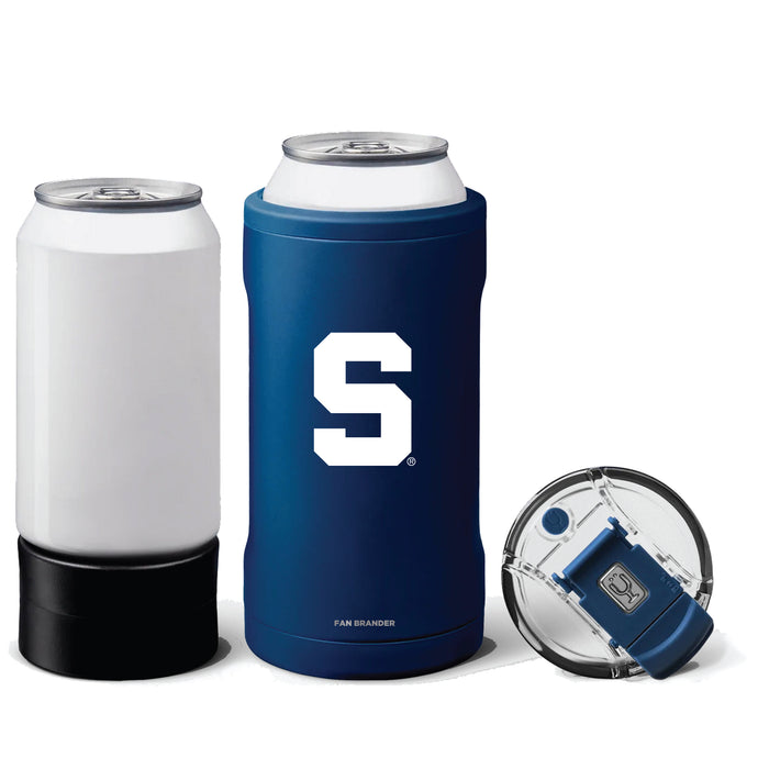 BruMate Hopsulator Trio 3-in-1 Insulated Can Cooler with Michigan State Spartans Block S