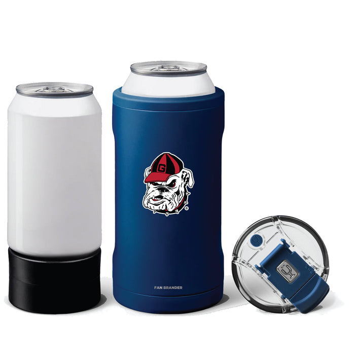 BruMate Hopsulator Trio 3-in-1 Insulated Can Cooler with Georgia Bulldogs Georgia Bulldog