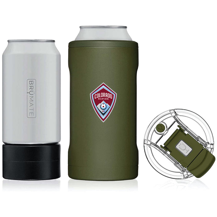 BruMate Hopsulator Trio 3-in-1 Insulated Can Cooler with Colorado Rapids Primary Logo