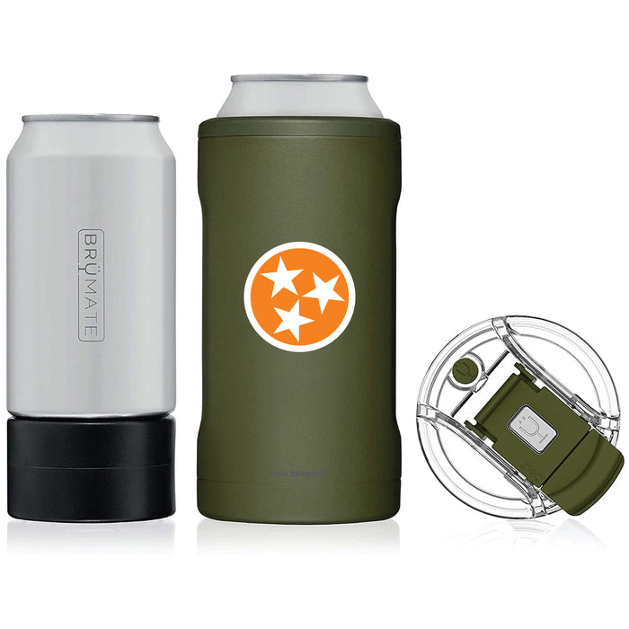 BruMate Hopsulator Trio 3-in-1 Insulated Can Cooler with Tennessee Vols Tennessee Triple Star
