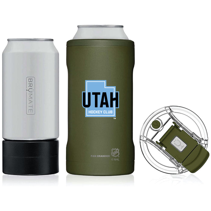 BruMate Hopsulator Trio 3-in-1 Insulated Can Cooler with Utah Hockey Club Secondary