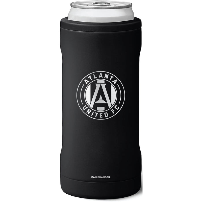 BruMate Slim Insulated Can Cooler with Atlanta United FC Etched Primary Logo