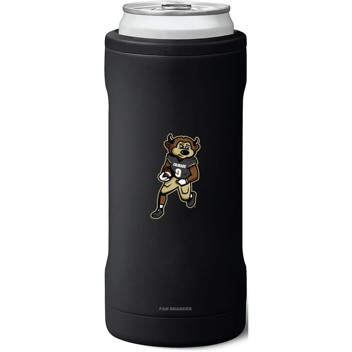 BruMate Slim Insulated Can Cooler with Colorado Buffaloes Ralphie Football