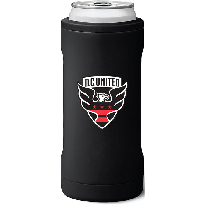 BruMate Slim Insulated Can Cooler with D.C. United Primary Logo