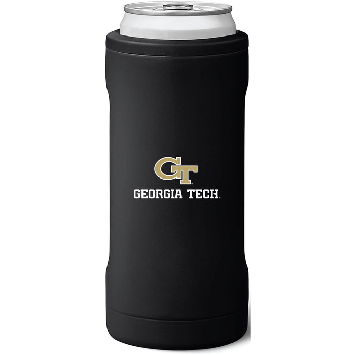 BruMate Slim Insulated Can Cooler with Georgia Tech Yellow Jackets Secondary Logo