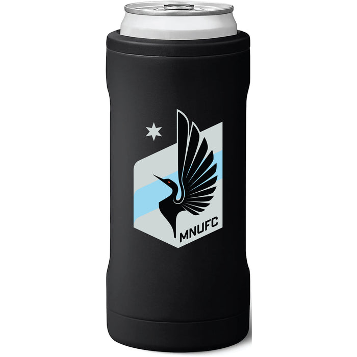 BruMate Slim Insulated Can Cooler with Minnesota United FC Primary Logo