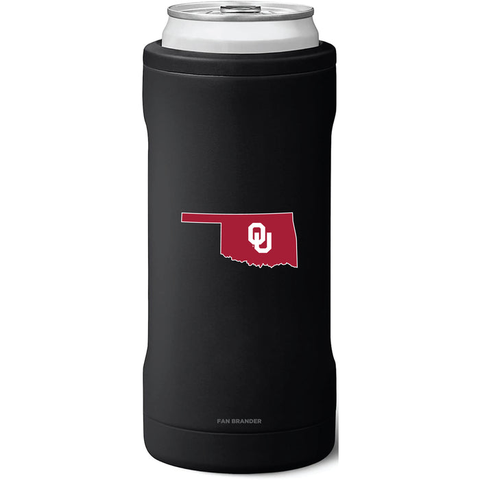 BruMate Slim Insulated Can Cooler with Oklahoma Sooners State Design