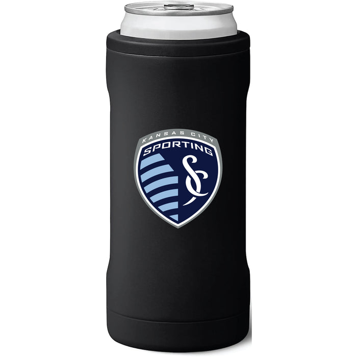 BruMate Slim Insulated Can Cooler with Sporting Kansas City Primary Logo