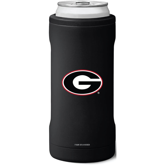 BruMate Slim Insulated Can Cooler with Georgia Bulldogs Primary Logo