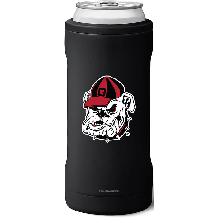 BruMate Slim Insulated Can Cooler with Georgia Bulldogs Georgia Bulldog