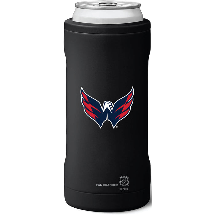 BruMate Slim Insulated Can Cooler with Washington Capitals Secondary Logo