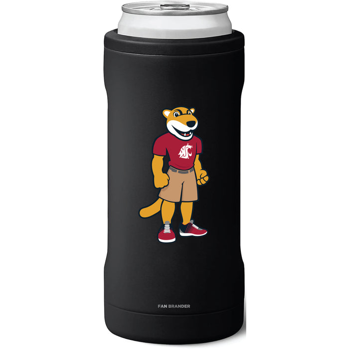 BruMate Slim Insulated Can Cooler with Washington State Cougars Secondary Logo