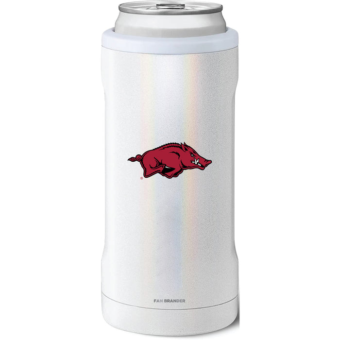 BruMate Slim Insulated Can Cooler with Arkansas Razorbacks Primary Logo