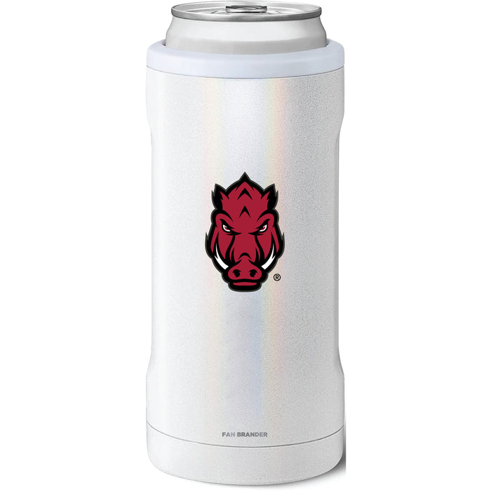 BruMate Slim Insulated Can Cooler with Arkansas Razorbacks Secondary Logo