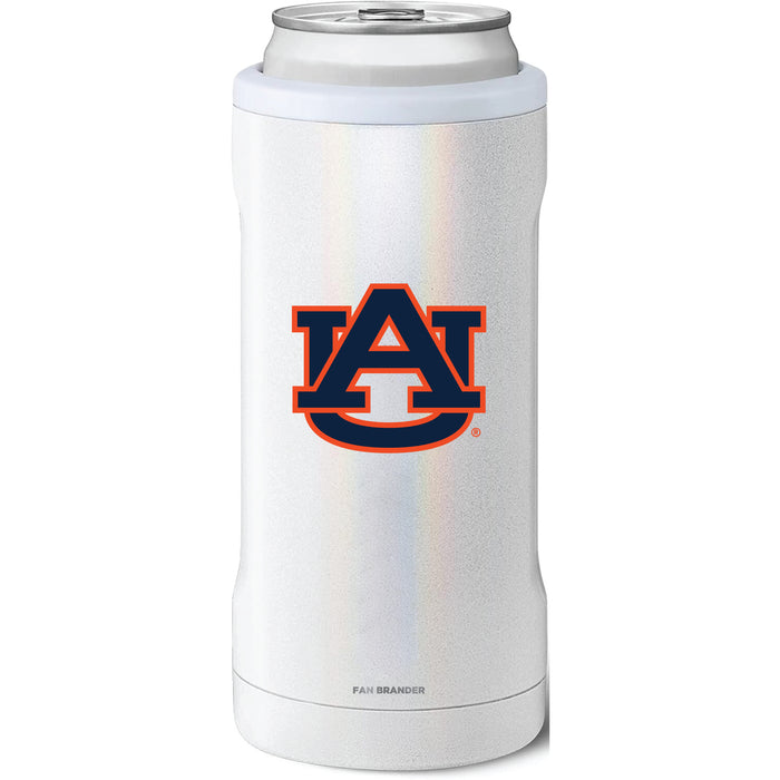 BruMate Slim Insulated Can Cooler with Auburn Tigers Primary Logo
