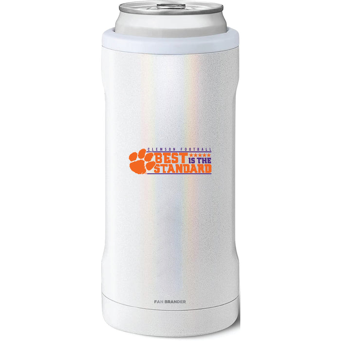 BruMate Slim Insulated Can Cooler with Clemson Tigers Best Standard