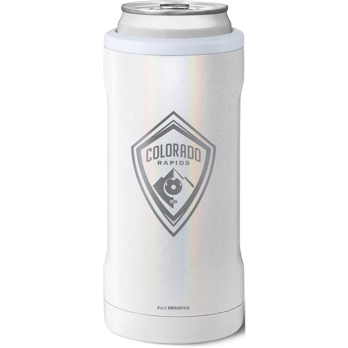 BruMate Slim Insulated Can Cooler with Colorado Rapids Etched Primary Logo