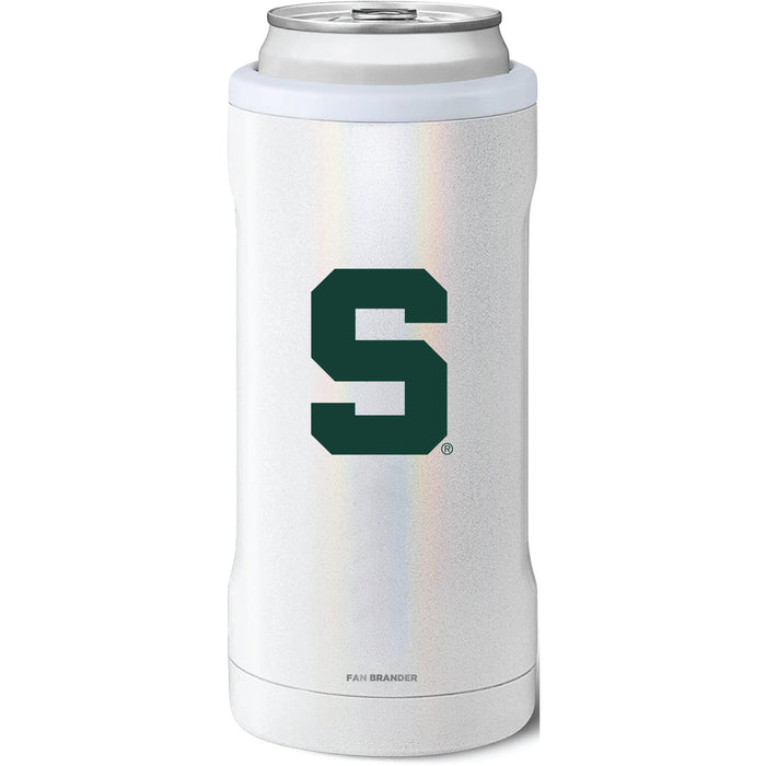 BruMate Slim Insulated Can Cooler with Michigan State Spartans Block S