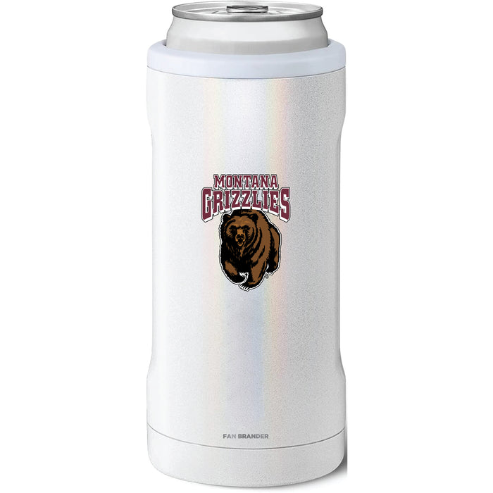 BruMate Slim Insulated Can Cooler with Montana Grizzlies Primary Logo